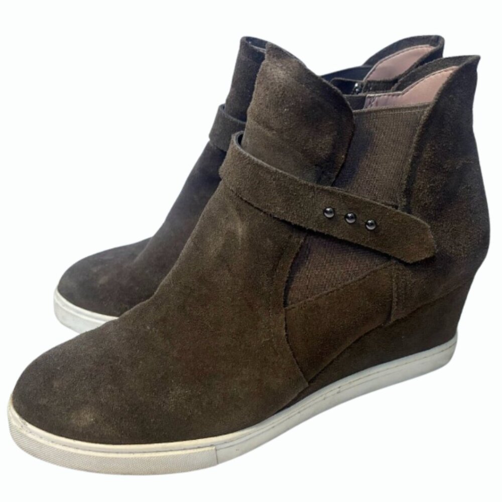 Paolo suede platform wedge